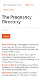 Mobile Screenshot of pregnancy-directory.org
